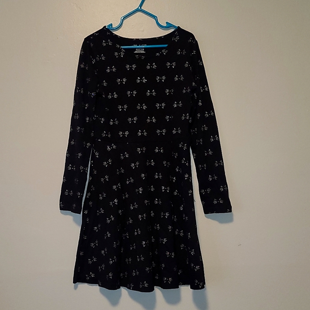 Long sleeved sparkly cat dress